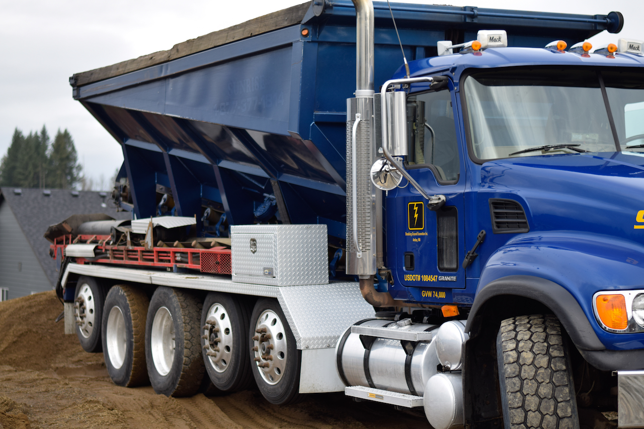 Breaking Ground-Conveyor Truck-Residential Site