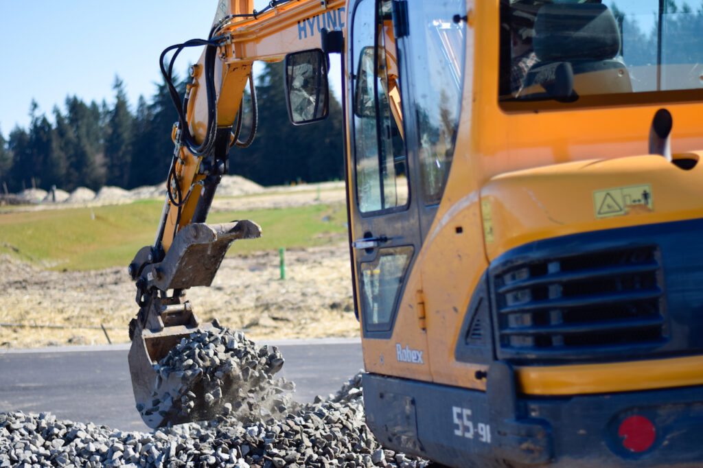 Residential excavation services include Rock Delivery
